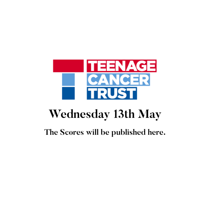 Teenage Cancer Trust Scores 2026