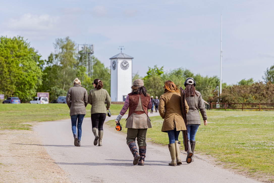 Girls we’re going on a Clay shoot! Muddy Stilettos Review